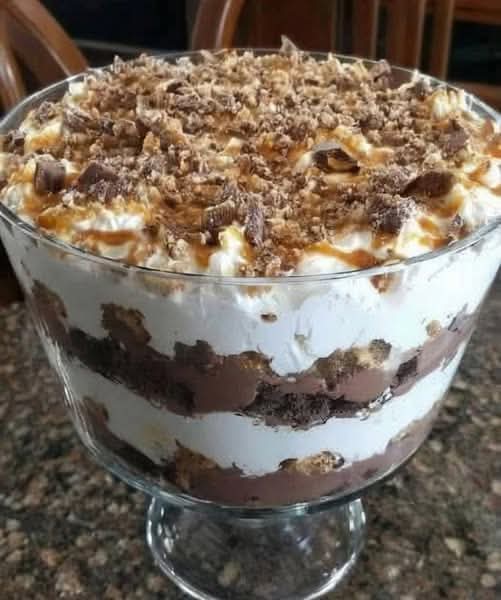 Chocolate Caramel Crunch Trifle Recipe