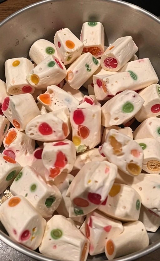 Easy Nougat Recipe with Gumdrops